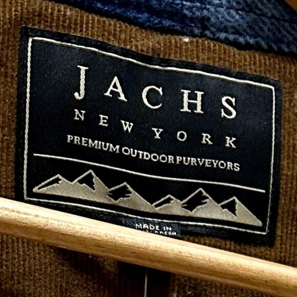 New Jachs New York Wool Blend Jacket Men's Size M Blue Plaid Sherpa Lined Ragged - Picture 6 of 14